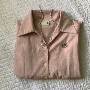 VINTAGE BOTTON DOWN FITTED BLOUSE
